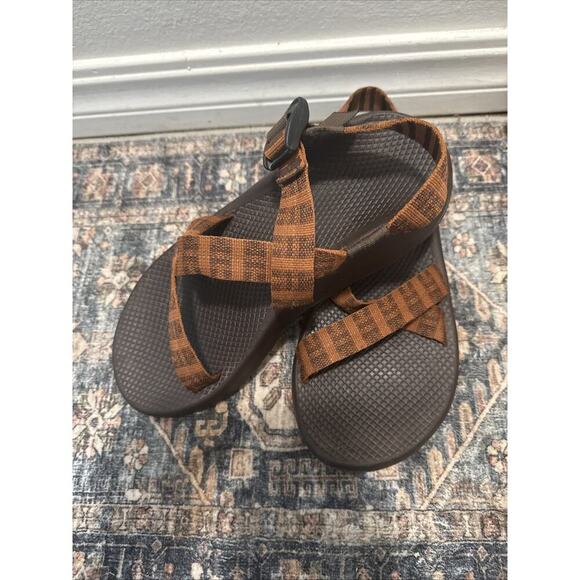 Chaco Size 10M Men’s Brown And Orange Braid Adjustable Comfort Sport Sandals - Picture 3 of 8